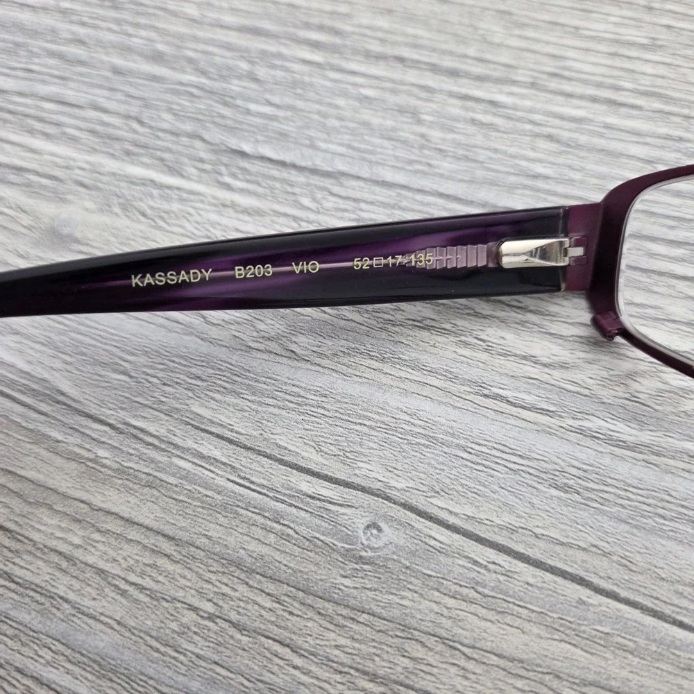Ted Baker Kassady B203 Eyeglass Frames Violet Rectangular Womens 52-17-135